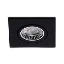 Daxtor New Line 87x87 black downlight incl. GU10 230V 20w Housing