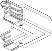 Global L-stykke 90 Hvid - Venstre