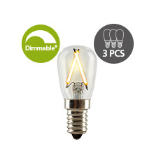 e3 LED Proxima ST26, E14, 90lm, Dimmable, 3-PAK 