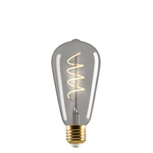 e3 LED Vintage ST64 4W Spiral E27 Smoked 2200K Dimmable