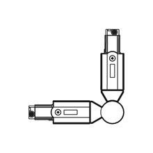 Fleksibelt vinkelstykke / 60° - 300°