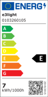 e3 LED Proxima A55, E27, 806lm, CL, 827