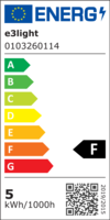 e3 LED Proxima A55 E27 470lm 827 Opal