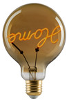 e3 LED Vintage G95 "Home" E27 base up golden dimmable