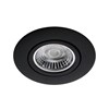 Daxtor New Line Black round downlight incl. GU10 230v Housing - og 3,5W GE LED