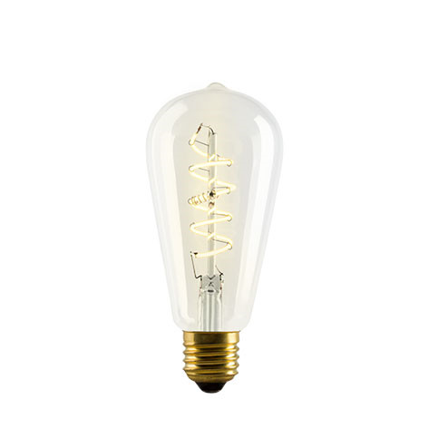detektor Tilsvarende mørk e3light LED Vintage ST64 E27 Spiral - e3Light
