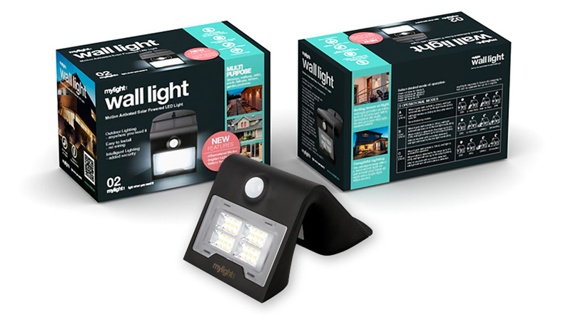 mylight.me Wall Light 02, LED, Solar, Sensor