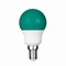 e3 LED P45 STD E14 - 0,3W 230V GREEN 20.000 timer