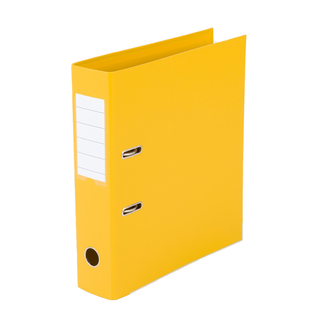 Brevordner A4 75 mm gul billede