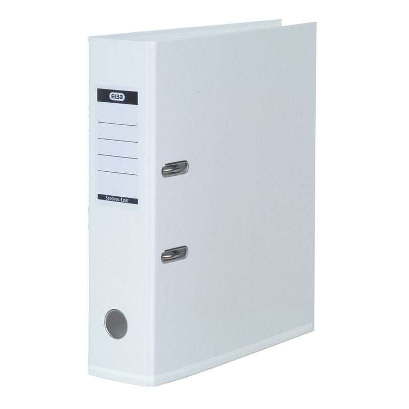 Brevordner Elba Strong-line, A4, 8 cm, hvid