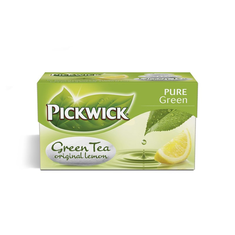 Pickwick grøn te  Citron 12 æsker