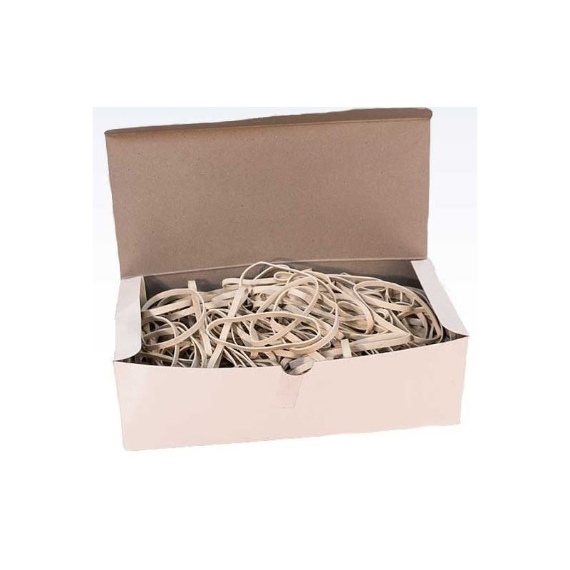 Elastikker | 200x5mm | Hvid | 500 g ca 153 stk