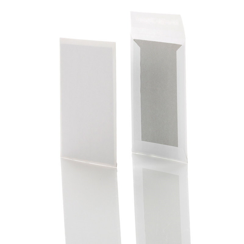 Hvide kuverter m/papbagside, B4 120g hvid 250x353mm 125 stk.