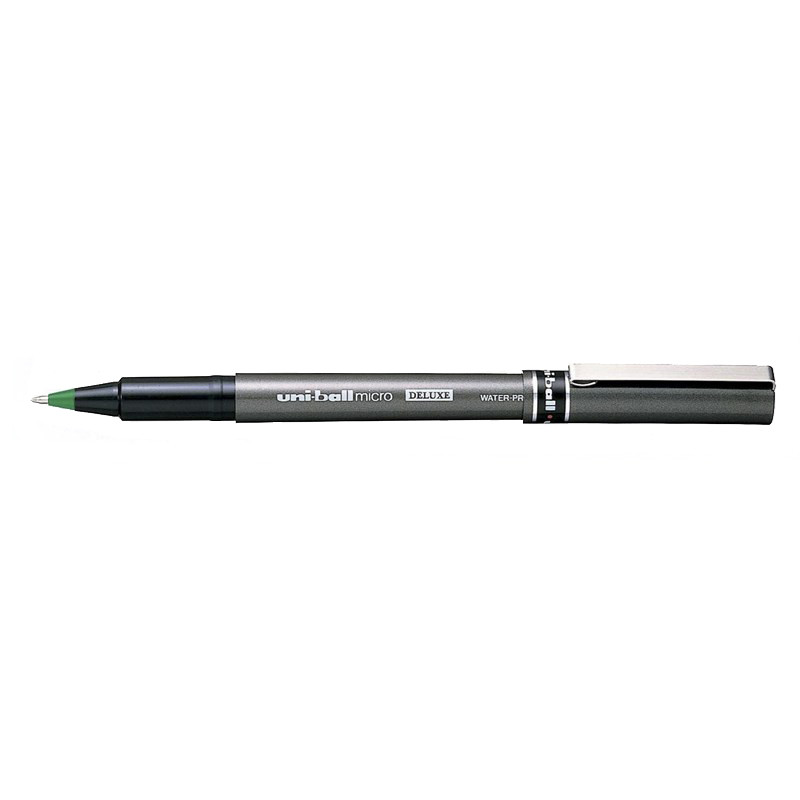 Rollerpen Uni-ball grøn 0,2mm UB-155 DeLuxe Micro