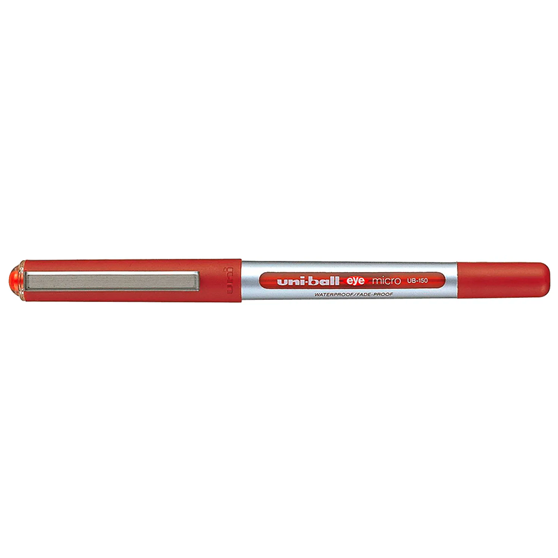 Rollerpen Uni-ball Eye rød 0,2mm UB-150 70% genbrugsplastt
