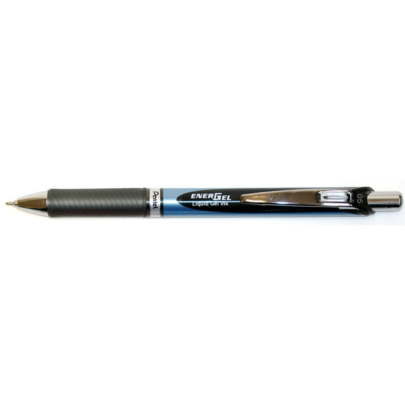 Gelpen, Pentel Energel BLN75, genopfyldelig, 0,5 mm, sort