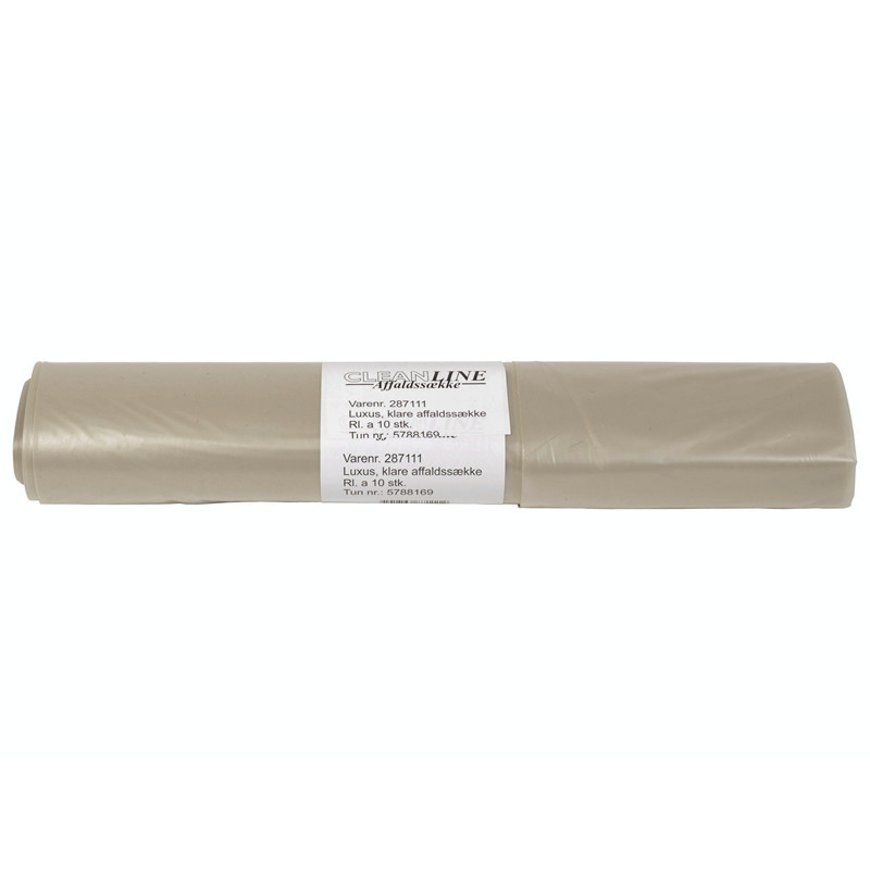 Affaldssække Luxus, klar kraftig plastik - 100 liter, 10 stk./rl. billede