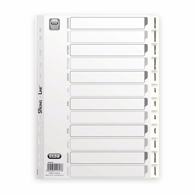 Elba Strongline - Register - Dec-Jan A4 - Hvid