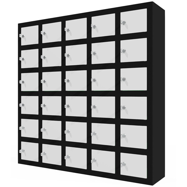 Opbevaringsboks til mobil/værdier 30 rum