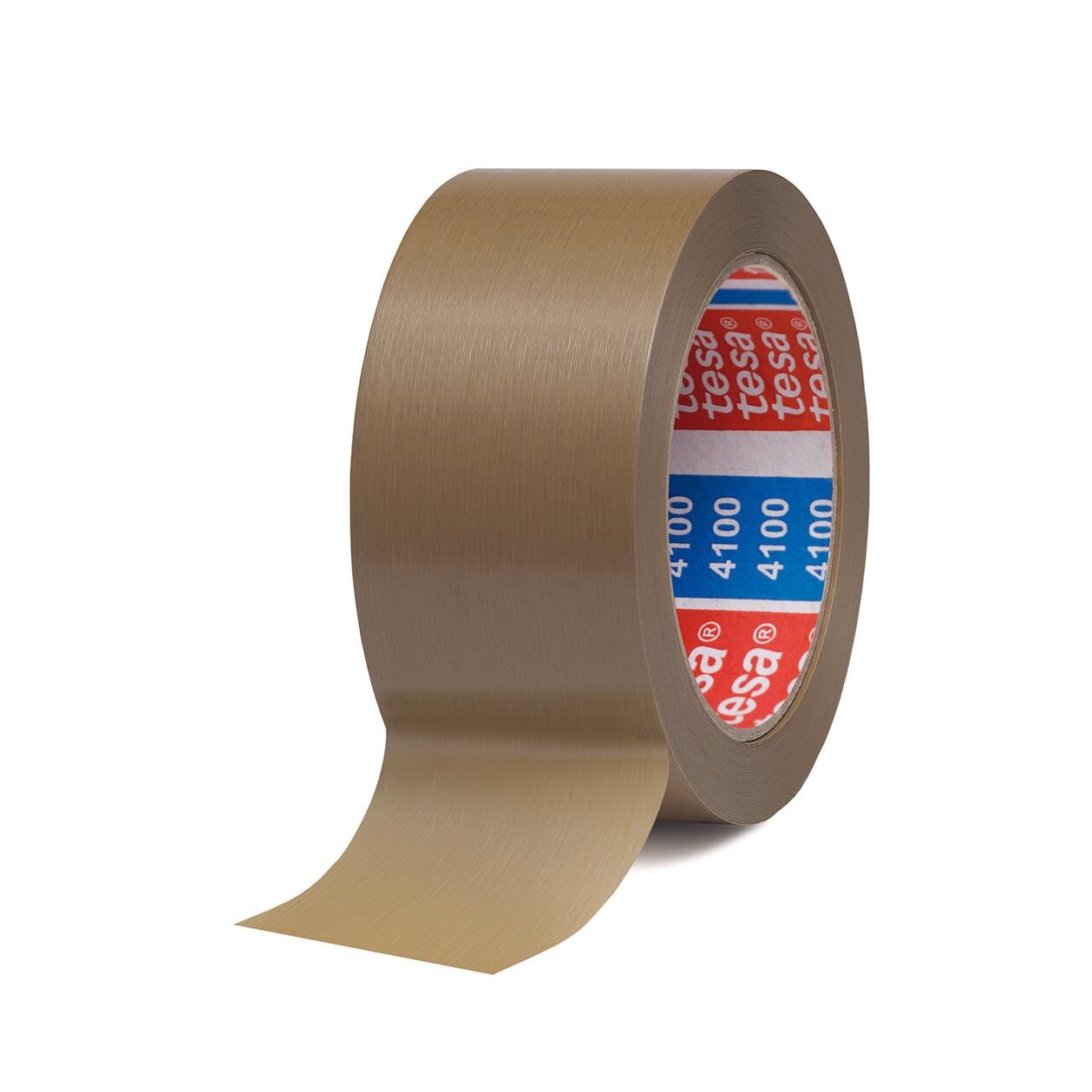 Tape tesa 4100 Rillet PVC 50mmx66m Brun billede