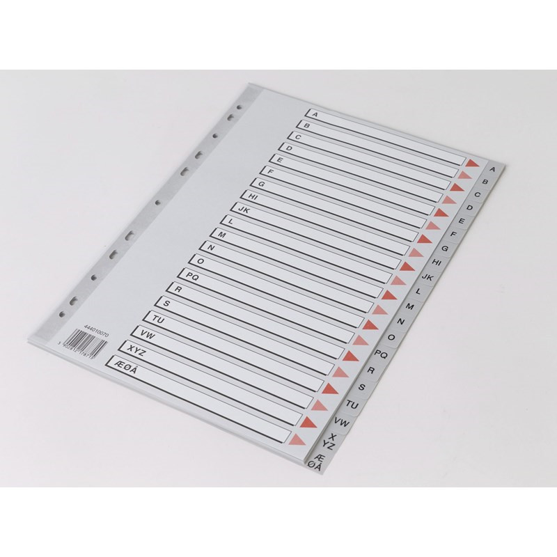 Register i plast A4 A - Å billede