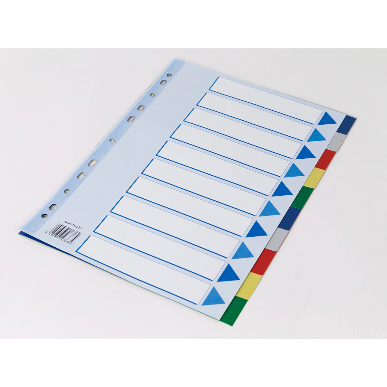 Faneblade A4 Qline 10 Delt Farvet Plast