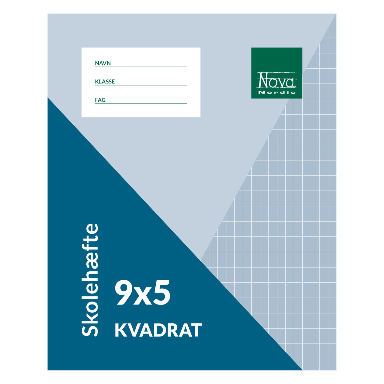 25 stk. Nova Skolehæfte - 17 x 21 cm, 9 x 5 kvadreret.
