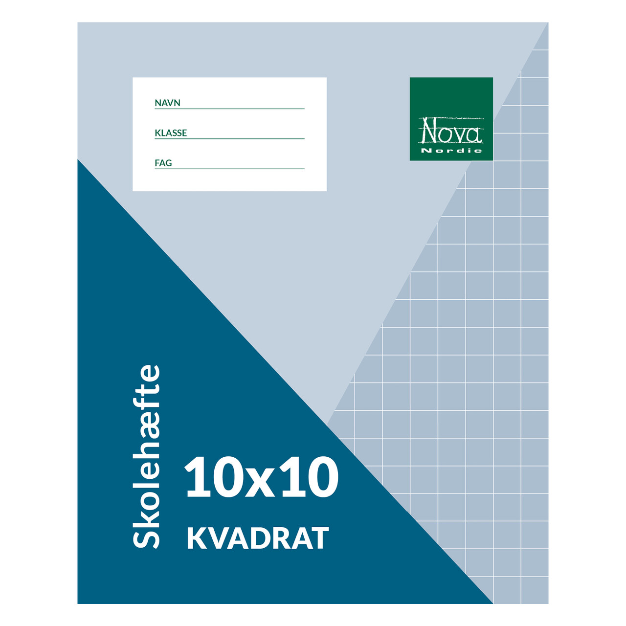 25 stk. Nova Skolehæfte - 17 x 21 cm, 10 x 10 kvadreret.