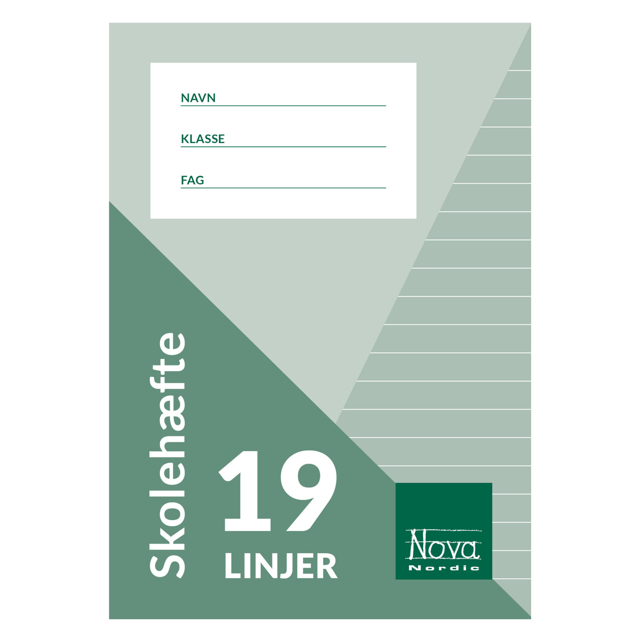 25 stk. Nova glosehæfte - A6 hæfter med 19 linjer.