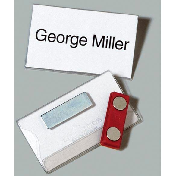 Kongresmærker m/magnet 40x75mm. 25 stk. billede