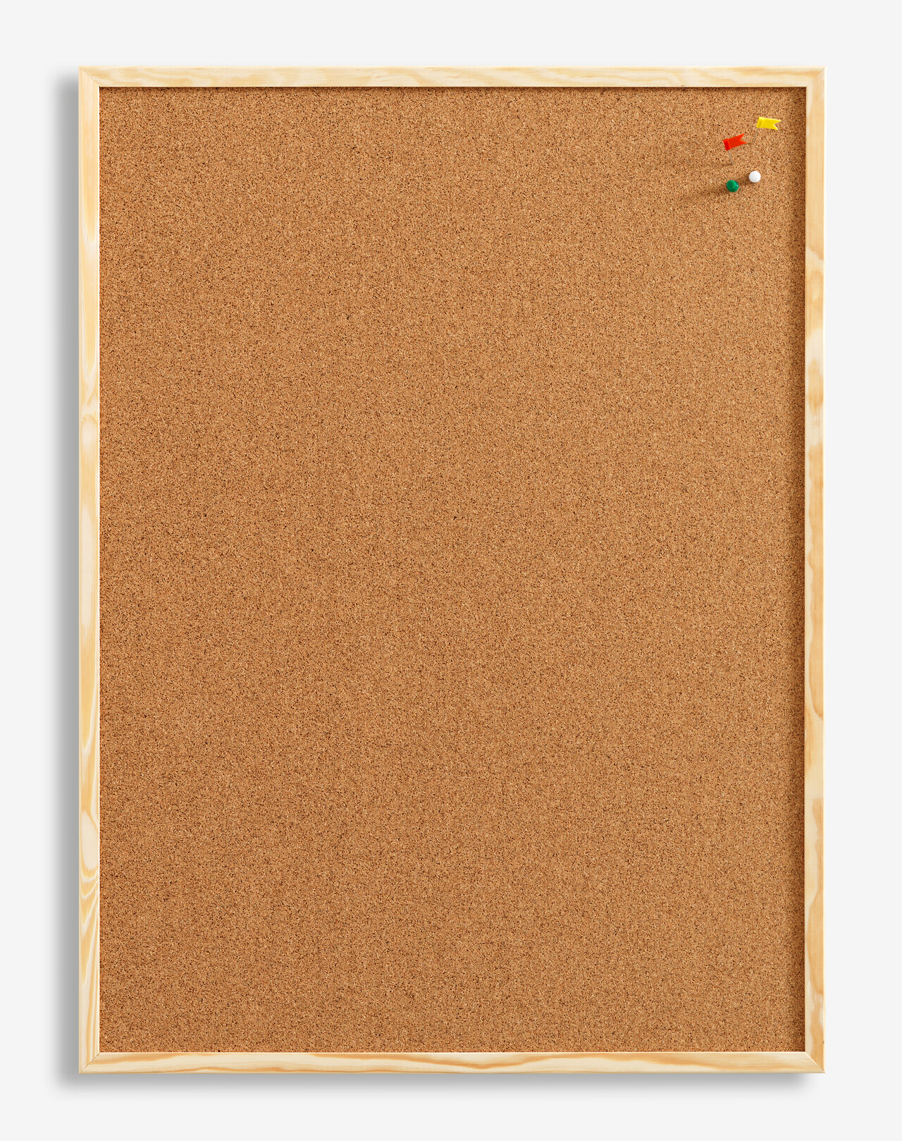 Opslagstavle kork med træramme 60 x 40 cm billede