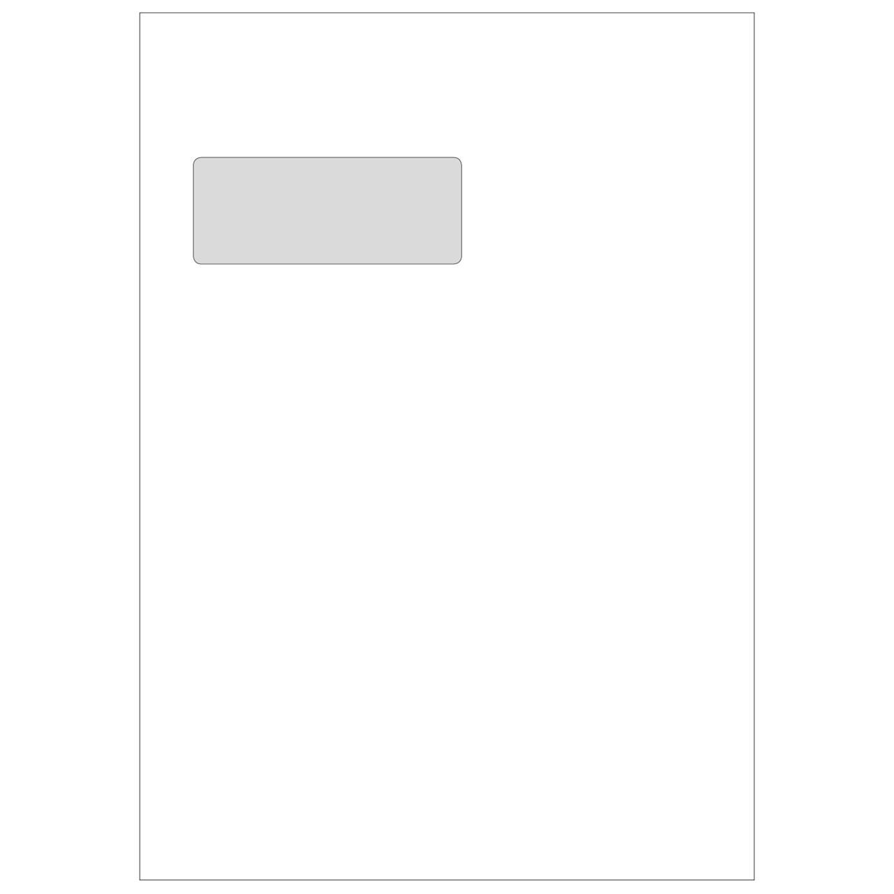 Konvolut, Mailman C4P, Peel & Seal, 90 g, med rude, pakke a 500 stk