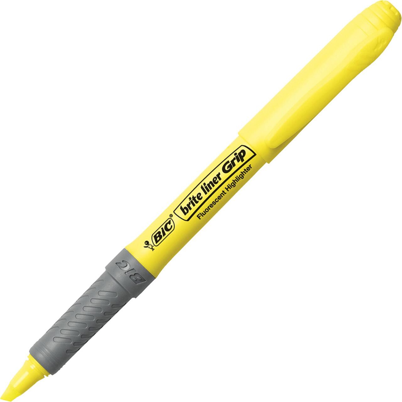 Tekstmarker Bic brite liner gul billede