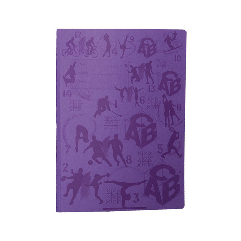 Arbejdsmappe A4 lilla 100 stk.