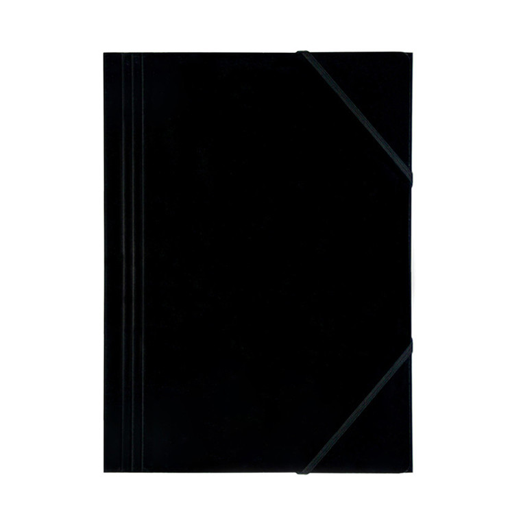 10 stk. Nova Elastikmappe karton A4 600 g. sort