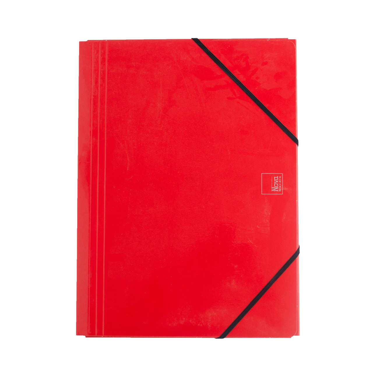 10 stk. Nova Elastikmappe A4 karton 600 g. rød