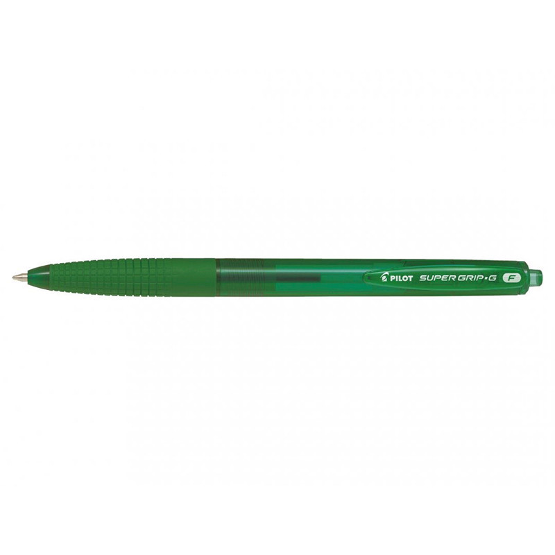 Pilot Super Grip - Kuglepen - F - Grøn - 0,22mm