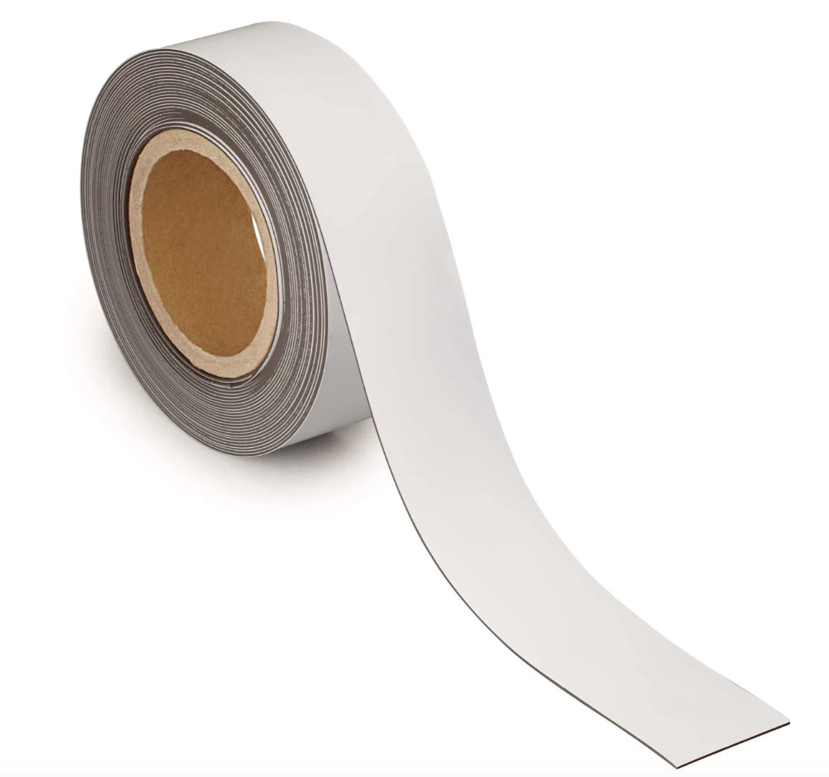 Skrivbart markeringsbånd, magnetisk 20 mm - Hvid billede