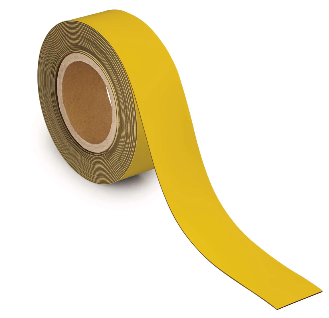 Skrivbart markeringsbånd, 10 meter magnetisk 30 mm - Gul