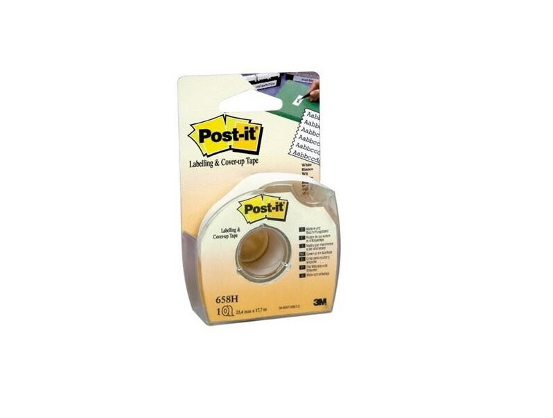 Post-it korrektionstape m/dispenser 25mmx17m hvid