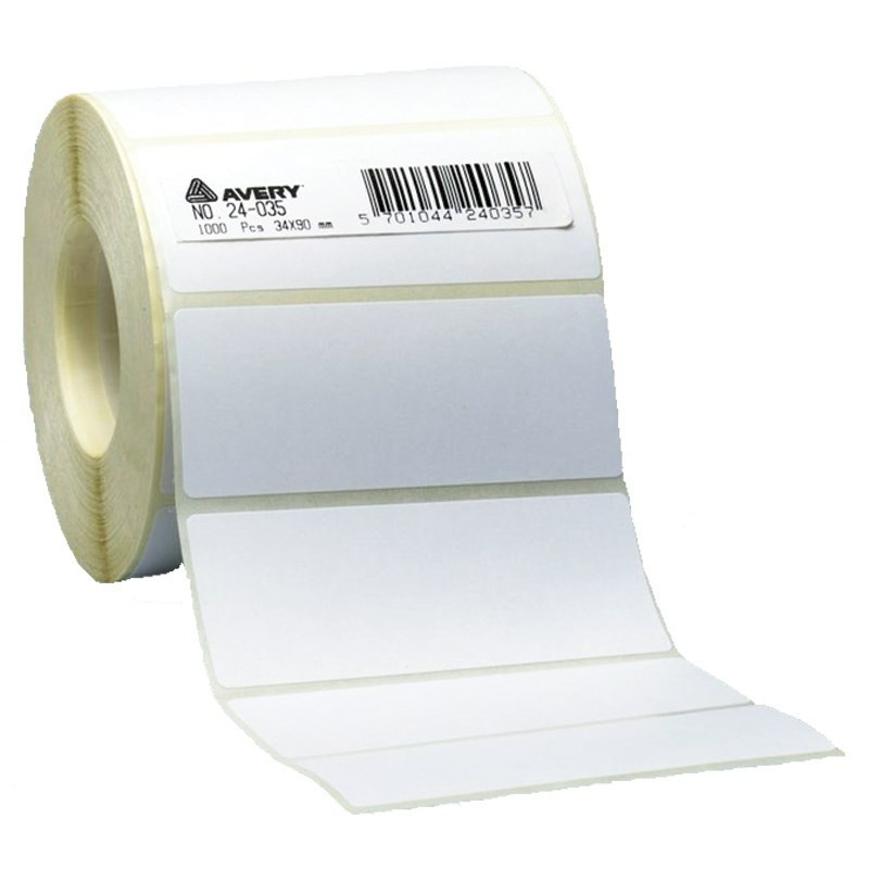 Avery Etiketter 36 X 75 Mm Hvid
