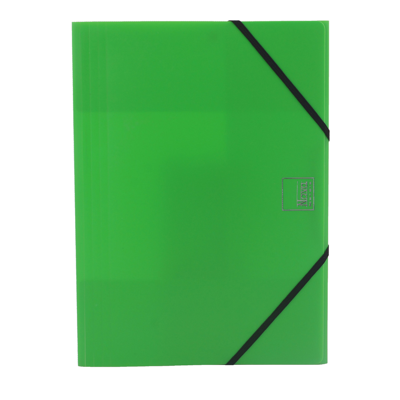 Nova Elastikmapper - A4 Plast grøn