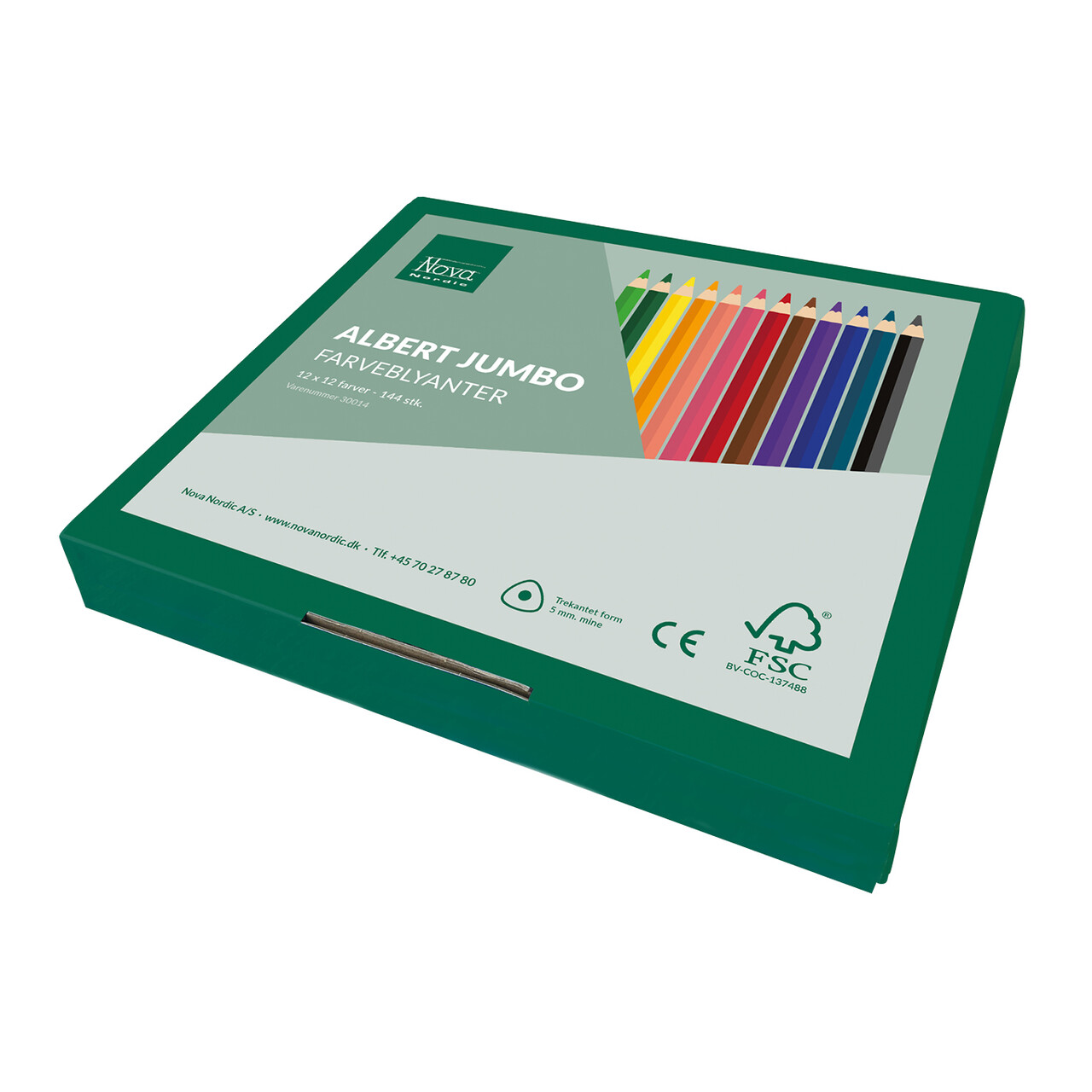 Albert Maxi Farveblyanter - 144 stk. Kraftig mine på 5,0 mm