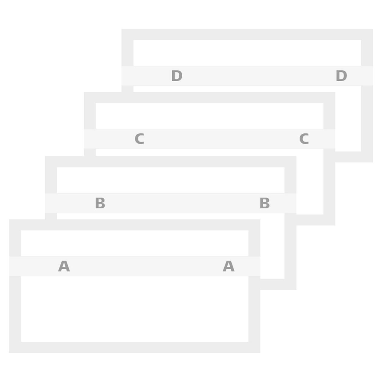 Kuponbog hvid, 2x1-100 130x70mm billede