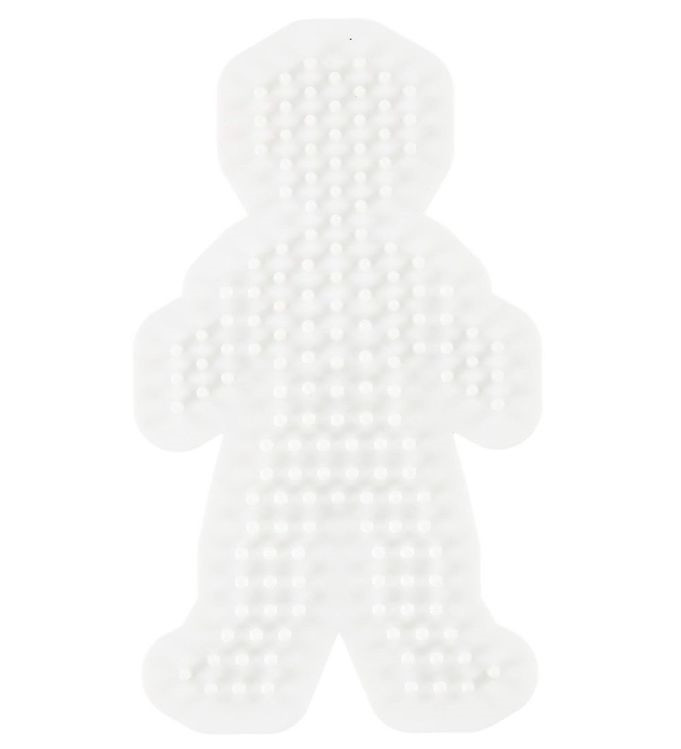 Hama stiftplade, dreng. hvid - 12,5 x 7 cm, 1 stk.