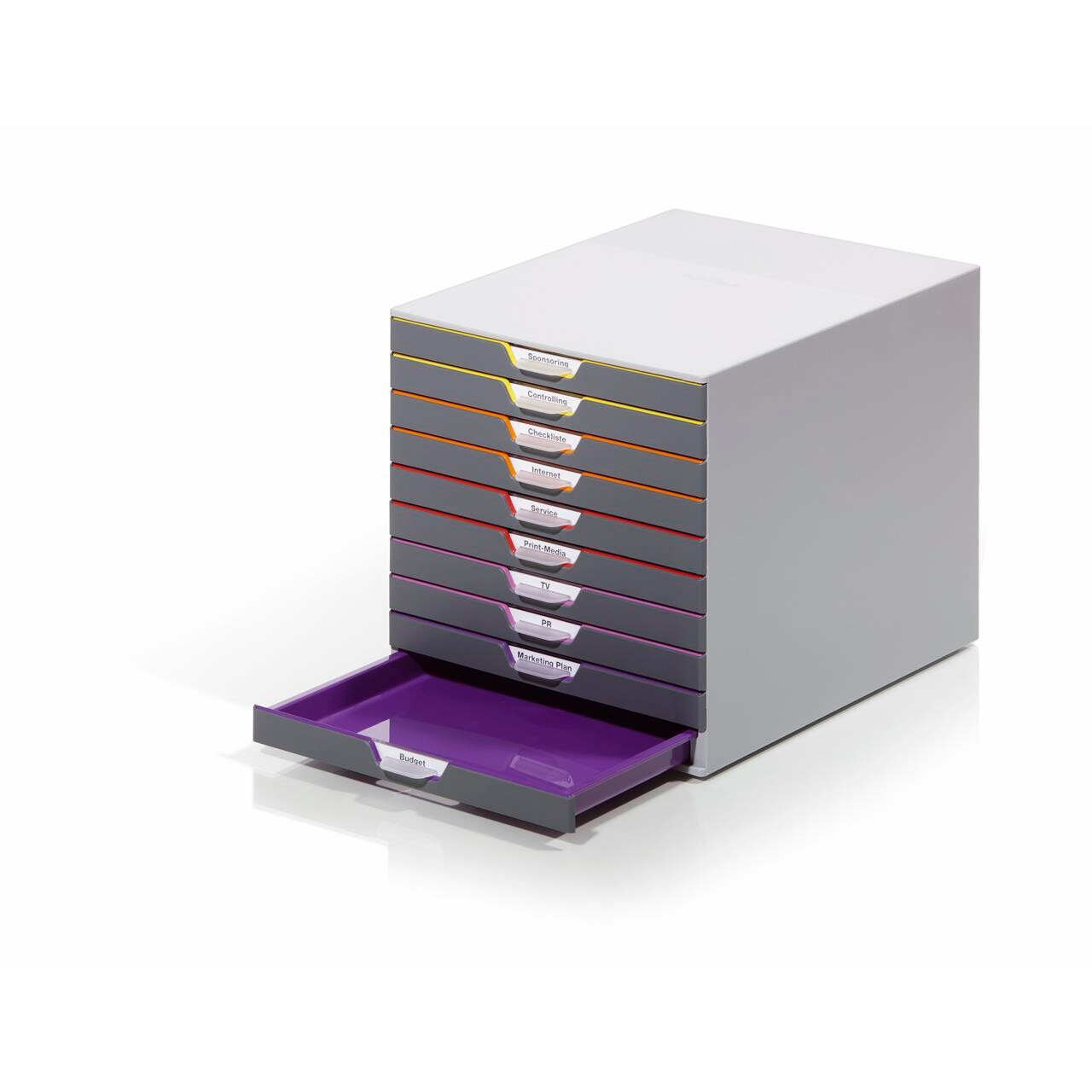 Skuffekabinet VARICOLOR m/10 skuffer billede