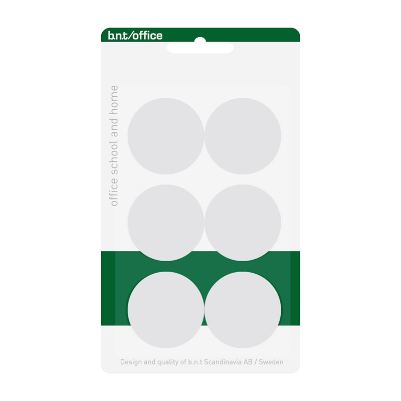 Billede af BNT Magneter Ø30 mm - Hvid, 6 stk./pak