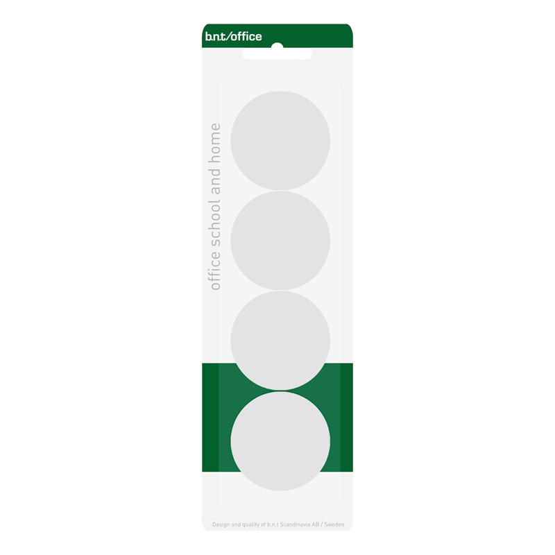 Billede af BNT magneter Ø40 mm - Hvid, 4 stk./pak