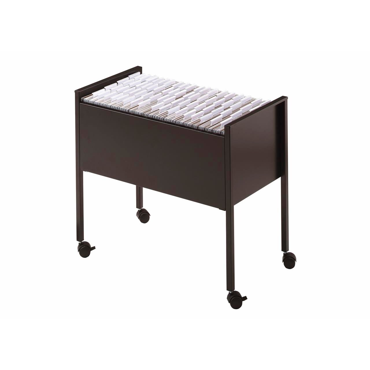 Hængemappevogn ECONOMY 80 A4, sort m/4 hjul billede