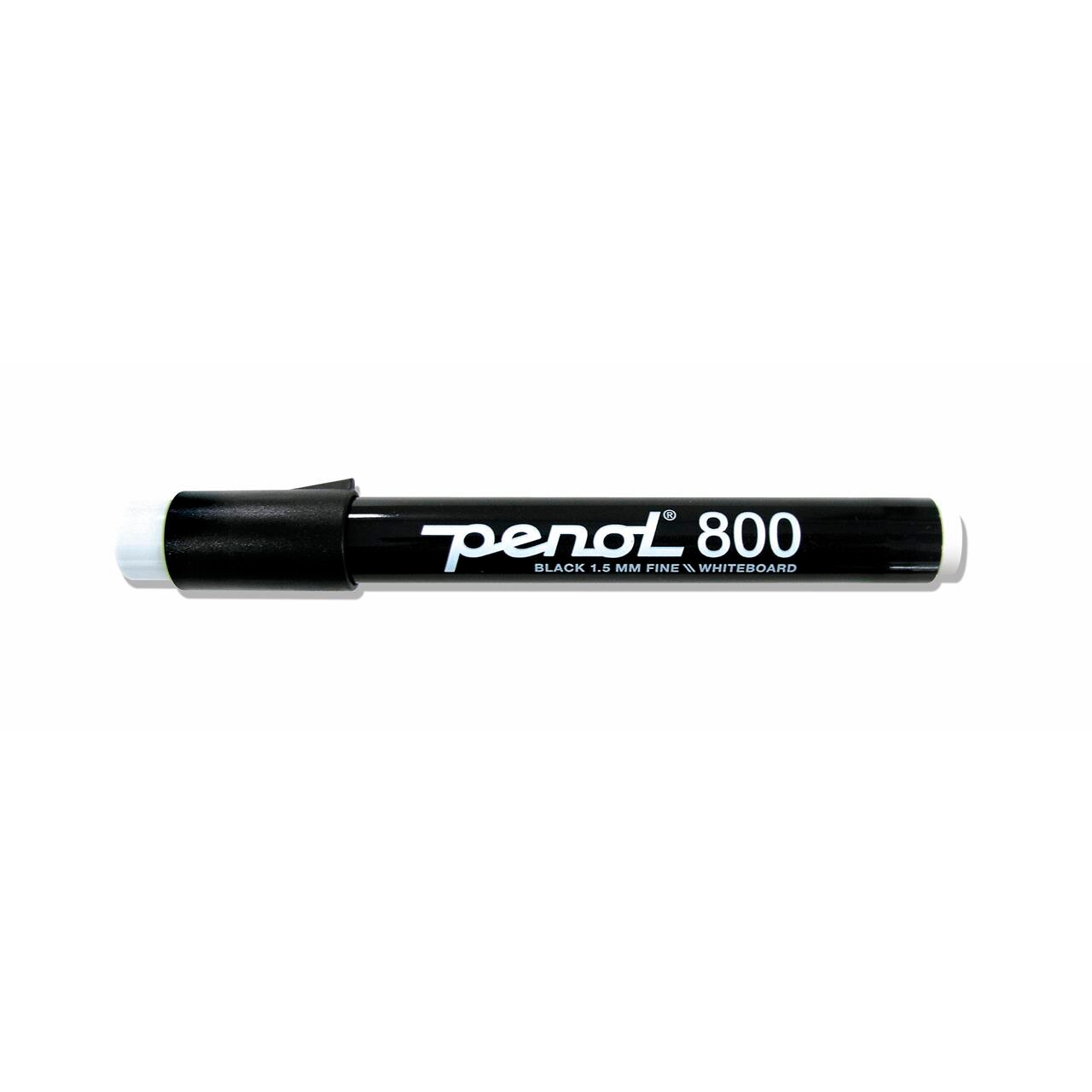 Whiteboardmarker Penol 800, 1,5mm. rund spids, sort